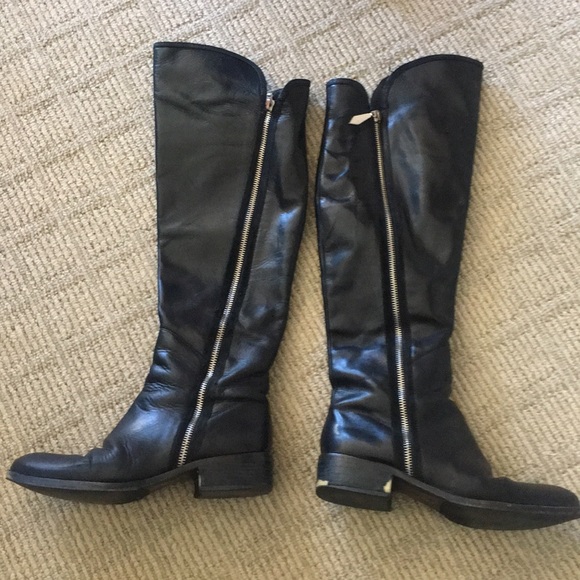 Donald Pliner Nova black leather boots - 7 - Picture 2 of 6